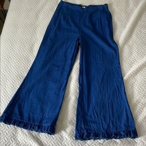 Samantha Pleet Wide Leg Pant, Royal Blue